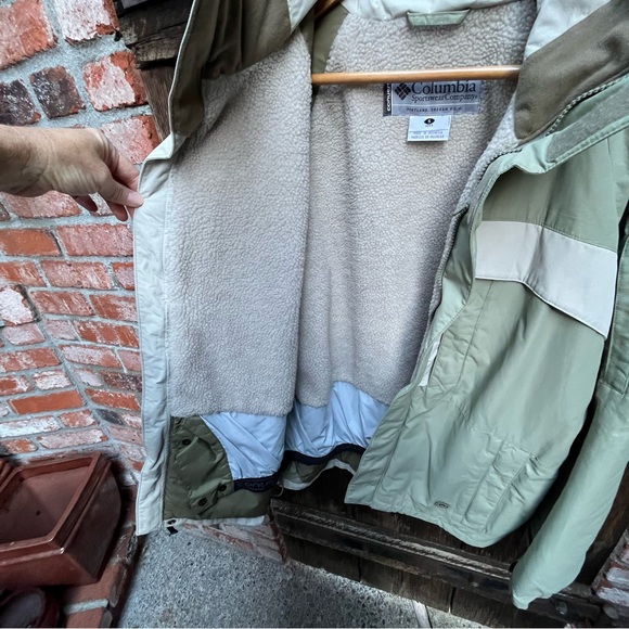 Columbia Base TRX Men's Light Green Ski Jacket Sz S - Picture 5 of 9